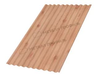 Профлист МЕТАЛЛ ПРОФИЛЬ С-21x1000-A (ECOSTEEL_T-12-Орех-0,45)