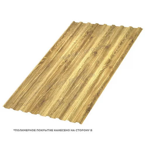 Профлист МЕТАЛЛ ПРОФИЛЬ МП-20x1100-R (ECOSTEEL_T-01-ЗолотойДуб-0,5) фото №41