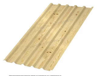 Профлист МЕТАЛЛ ПРОФИЛЬ МП-35x1035-B (ECOSTEEL-01-Сосна-0,5)