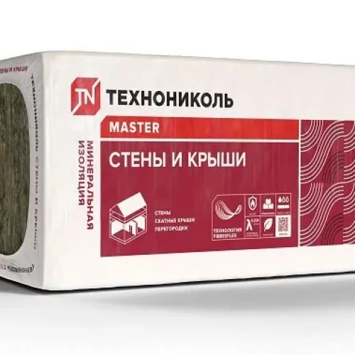 Плита минераловатная ТЕХНОНИКОЛЬ 34 PN Стены и крыши, 1000x610x50 мм, 4,88 м2 фото №88